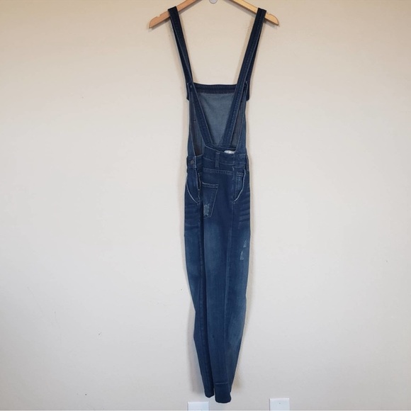 free people washed denim overalls - Picture 5 of 13
